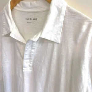 Everlane polo,  Large, but fits slim like a medium.  someone’s gain!